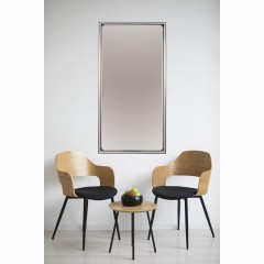 Зеркало МГЛ_ настенное 121Б (600x1200) багет ПВХ белая косичка - фото 4