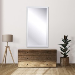 Зеркало МГЛ_ настенное НБ56 (550x1020) багет ПЛС белый - фото 4