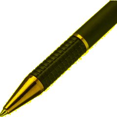 Ручка шариковая автомат. Attache G08BL метал.корп,черн GT, манж - фото 3