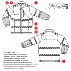 Куртка летняя мужская Равелин красн./графит (р.44-46) 158-164 Куртка летняя мужская Равелин красн./графит (р.44-46) 158-164 - фото 18