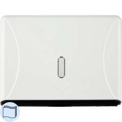 Диспенсер для полотенец лист.10х26х18,5 см. пластик, белый