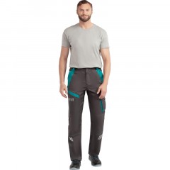 Брюки лет муж TOPFORT Алистер (л36) т.сер/бирюз 88-92/170-176