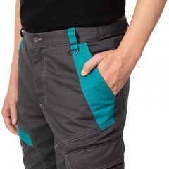 Брюки лет муж TOPFORT Алистер (л36) т.сер/бирюз 96-100/170-176 - фото 5