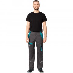 Брюки лет муж TOPFORT Алистер (л36) т.сер/бирюз 104-108/182-188