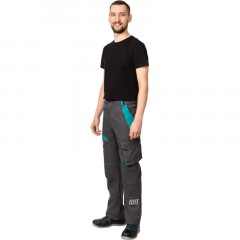 Брюки лет муж TOPFORT Алистер (л36) т.сер/бирюз 104-108/194-200 - фото 2