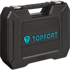 Набор инструмента Topfort 82 предметов 1/4 и  1/2 - фото 6