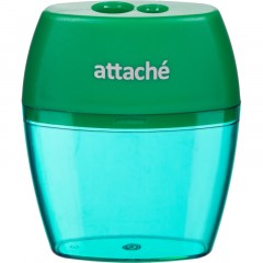 Точилка Attache, 2 отверстие, с контейнером, в ассорт - фото 6