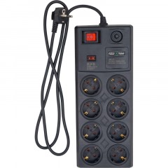 Сетевой фильтр СТАРТ С/УД-Ф SP 8x1 ZDVT 2USB(8р/1.5и/2xUSB) Сетевой фильтр СТАРТ С/УД-Ф SP 8x1 ZDVT 2USB(8р/1.5и/2xUSB) - фото 2
