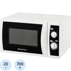 Микроволновая печь BigTech EMWO101W, 20л., 700 вт. белый