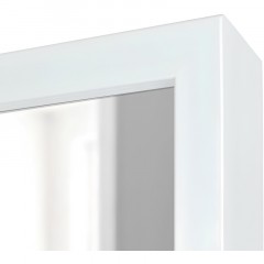 Зеркало МИР_в раме ПЛС 340х30х640 / 300х600 (365006102) белый - фото 2