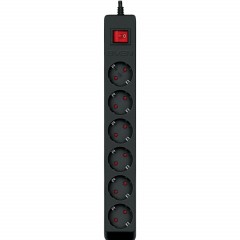 Сетевой фильтр SVEN Optima 5,0 м (5м/6р с защит шторки) черный(SV-021030) - фото 2