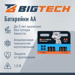 Батарейка BigTech Professional АA/LR6 уп/12шт - фото 2