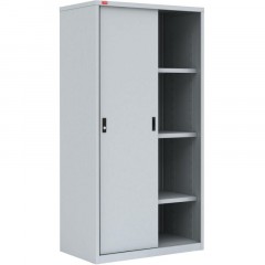 Шкаф-купе металлический 0MX_P_ШАМ-11.К 3 полки, 960х450х1860, серый Шкаф-купе металлический 0MX_P_ШАМ-11.К 3 полки, 960х450х1860, серый - фото 2