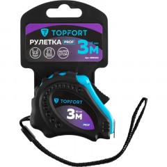 Рулетка 3мх16 мм с автостопом  TOPFORT Prof - фото 6