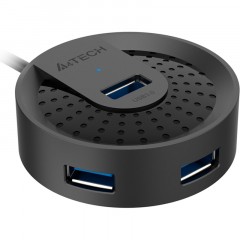 Разветвитель USB 3.0 A4Tech HUB-30C 4порт. черный - фото 3