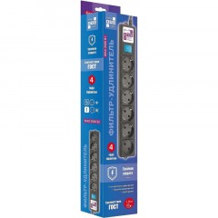 Сетевой фильтр Power Cube 6р/1,9м, 16А/3.5кВт,3x1,0, черн(SPG6-B1,9M) Сетевой фильтр Power Cube 6р/1,9м, 16А/3.5кВт,3x1,0, черн(SPG6-B1,9M) - фото 6
