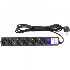 Сетевой фильтр Power Cube 6р/3м, 16А/3,5кВт,3x1,0, черн(SPG6-B3M) Сетевой фильтр Power Cube 6р/3м, 16А/3,5кВт,3x1,0, черн(SPG6-B3M) - фото 3