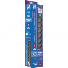 Сетевой фильтр Power Cube 6р/3м, 16А/3,5кВт,3x1,0, черн(SPG6-B3M) Сетевой фильтр Power Cube 6р/3м, 16А/3,5кВт,3x1,0, черн(SPG6-B3M) - фото 7