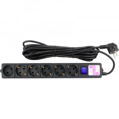 Сетевой фильтр Power Cube 6р/5м, 16А/3.5кВт, 3x1,0, черн(SPG6-B5M) Сетевой фильтр Power Cube 6р/5м, 16А/3.5кВт, 3x1,0, черн(SPG6-B5M) - фото 3