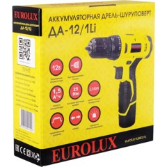 Дрель-шуруповерт аккумуляторная ДА-12/1Li Eurolux (72/14/37) - фото 6