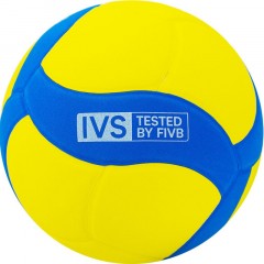 Мяч волейб. трен. MIKASA VS170W-Y-BL, р. 5 облегченный FIVB желто-синий Мяч волейб. трен. MIKASA VS170W-Y-BL, р. 5 облегченный FIVB желто-синий - фото 2