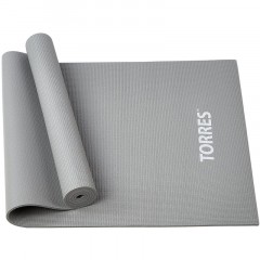 Коврик для йоги TORRES Relax 6, YL12236G, PVC 6 мм,серый - фото 2
