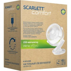 Вентилятор SCARLETT SC-DF111S98, 3.2Вт, 10см, USB, настольный, белый Вентилятор SCARLETT SC-DF111S98, 3.2Вт, 10см, USB, настольный, белый - фото 3