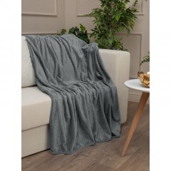 Плед TexRepublic Deco Ромбики Фланель 200х220 см Светло-серый Плед TexRepublic Deco Ромбики Фланель 200х220 см Светло-серый - фото 8