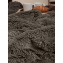 Плед Buenas Noches Длинный ворс Искусственный мех 160х200 см Коричневый Плед Buenas Noches Длинный ворс Искусственный мех 160х200 см Коричневый - фото 4