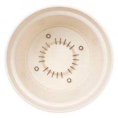 Горшок д/ цветов Mint D380мм, 20л с поддоном светло-бежевый 221612325/01 - фото 2