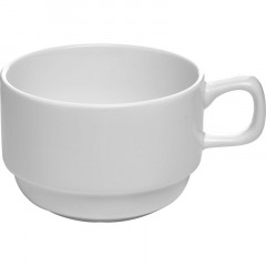 Чашка чайная 'Кунстверк';фарфор;200мл;D=85,H=50,L=110мм;белый 6шт/уп Чашка чайная 'Кунстверк';фарфор;200мл;D=85,H=50,L=110мм;белый 6шт/уп - фото 2