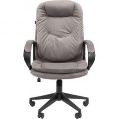 Кресло VT_EChair-695 Ткань Т55 серый, пластик Кресло VT_EChair-695 Ткань Т55 серый, пластик - фото 2