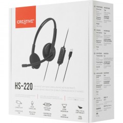 Гарнитура Creative HS-220 черный 2.4м накладные USB (51EF1070AA000) Гарнитура Creative HS-220 черный 2.4м накладные USB (51EF1070AA000) - фото 6