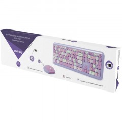 Набор клавиатура+мышь SmartBuy мультимедийный, фиолет (SBC-666395AG-V) Набор клавиатура+мышь SmartBuy мультимедийный, фиолет (SBC-666395AG-V) - фото 4