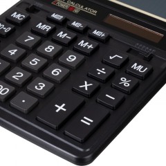 Калькулятор настольный ПОЛНОРАЗМЕРНЫЙ Attache AFС-888 12разр, дв.пит, черн - фото 8