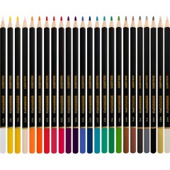 Карандаши цветные Kores Kolores 3-гран 3мм 24 цв/наб в металл.коробке 93325 - фото 2