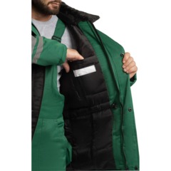 Костюм зим муж (куртка, пк) з03 зел/чер 112-116/182-188 - фото 17