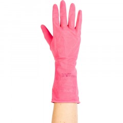 Перчатки резиновые Paclan Practi Comfort розовые 4076614 р.L - фото 3