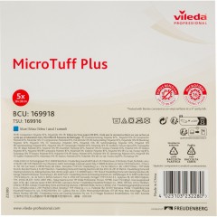 Салфетки хозяйственные Vileda ProfessionalМикроТаффСин.5шт/уп_174192/169918 - фото 4
