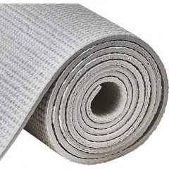 Коврик для йоги TORRES Relax 4, YL12224G, PVC 4 мм, нескольз, серый - фото 3
