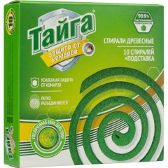 Средство от насекомых Тайга спирали от комаров древесные 10 шт/уп Средство от насекомых Тайга спирали от комаров древесные 10 шт/уп - фото 4
