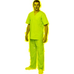 Костюм универсальный (куртка, бр) м05 голуб 88-92/158-164 - фото 4