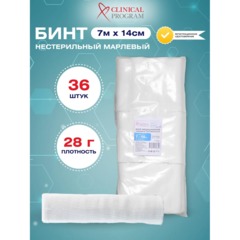 Бинт марлевый н/с 7мx14см, пл. 28г, 36шт/уп - фото 2