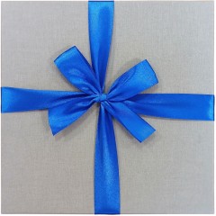 Набор подароч. коробок 3в1 с бантом тиснен.РОГОЖКА 210x210x110, Д10103К.114 - фото 3