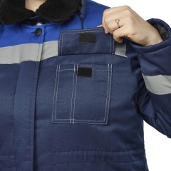 Куртка рабочая зимняя жен з32-КУ син/вас смес 60-62/170-176(Арсенал-СП) Куртка рабочая зимняя жен з32-КУ син/вас смес 60-62/170-176(Арсенал-СП) - фото 11