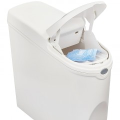 Ведро мусорное с педалью Luscan Slim 20 л, белое, пластик - фото 6