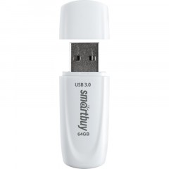 Флеш-память Smartbuy UFD 3.0/3.1 64GB Scout White (SB064GB3SCW) - фото 3