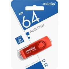 Флеш-память Smartbuy UFD 3.0/3.1 64GB Twist Red (SB064GB3TWR) - фото 4
