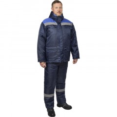 Костюм рабочий зимний муж з12-КПК с СОП син/вас оксф 44-46/170-176 Костюм рабочий зимний муж з12-КПК с СОП син/вас оксф 44-46/170-176 - фото 3