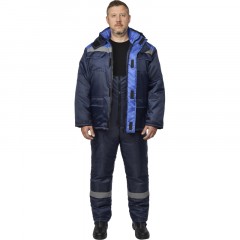 Костюм рабочий зимний муж з12-КПК с СОП син/вас оксф 44-46/170-176 Костюм рабочий зимний муж з12-КПК с СОП син/вас оксф 44-46/170-176 - фото 7